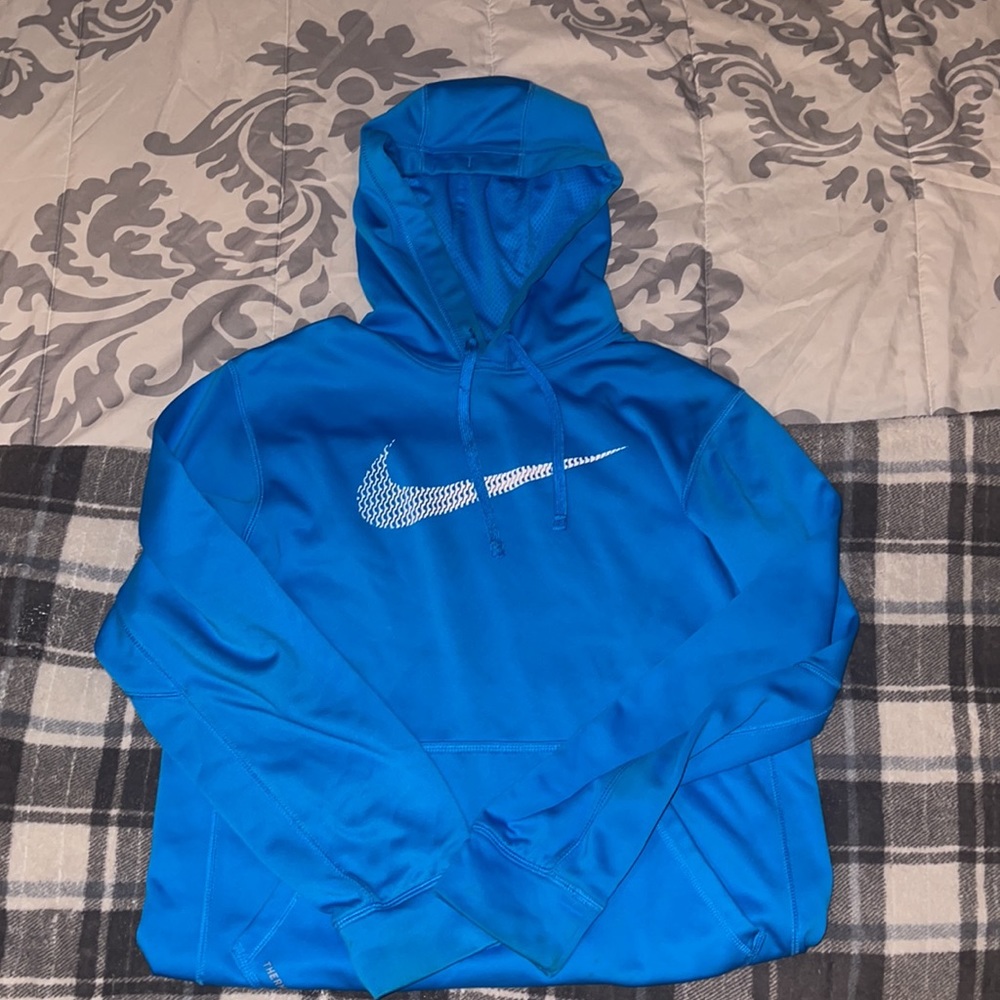 Nike Hoodie Blue Thermafit